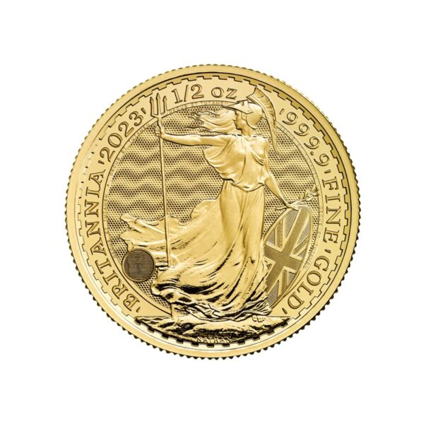 Britannia 2023 - 1/2 uncja złota w kapslu